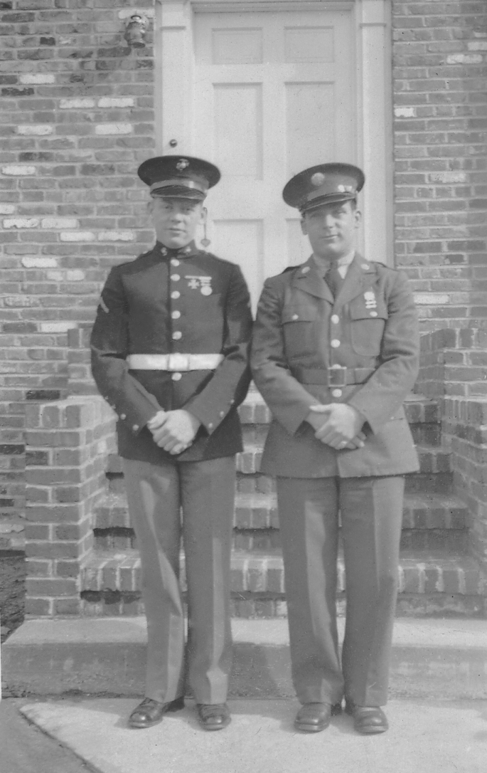 Vincent and Harry Schweikert 1945.